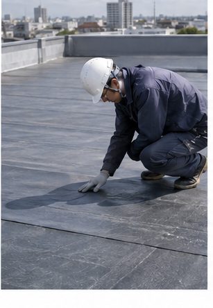 既存防水層の状態確認
